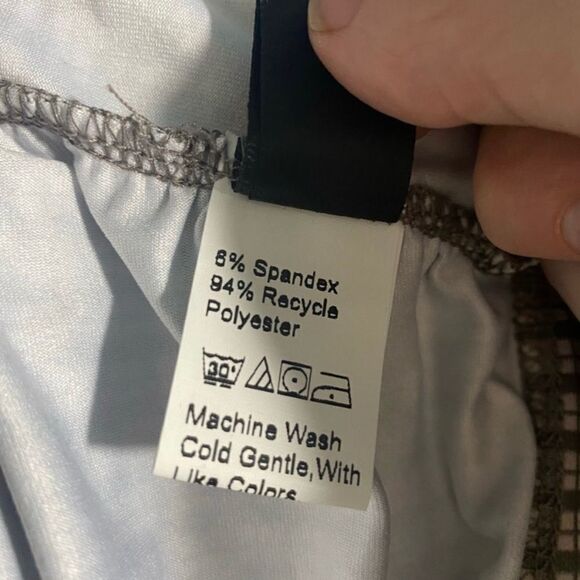 SHEIN Gray Twist Back Long Sleeve Crop Top - Size L - Picture 3 of 4